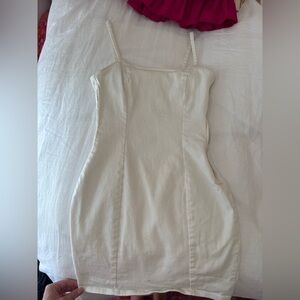 Divided White Denim Dress